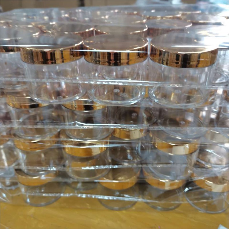 Acrylic Powder Clear - 20/50/100 Uds tapa dorada botellas rellenables