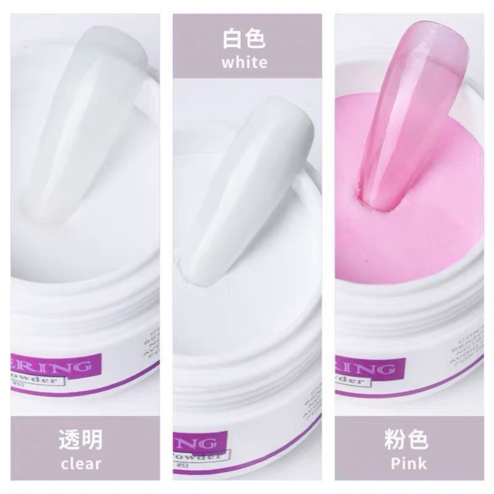 Acrylic Powder Clear - 10 g/botella de polvo acrílico profesional,