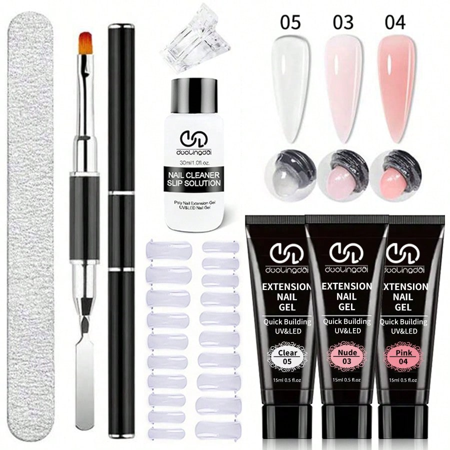 Acrylic Powder Clear - 8 unids/set de Gel de extensión