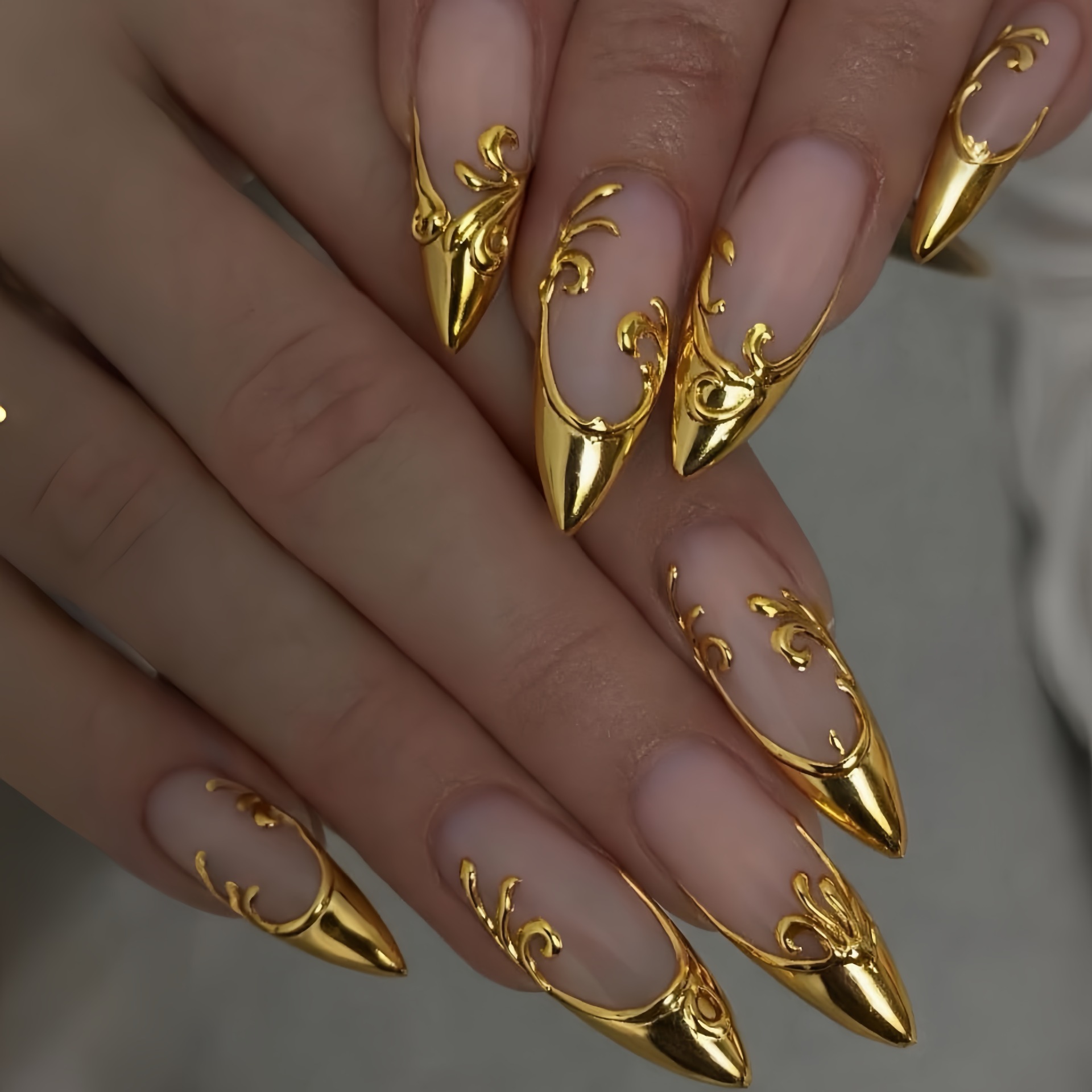 Nail Art Aesthetic - Uñas postizas 3D para mujeres y