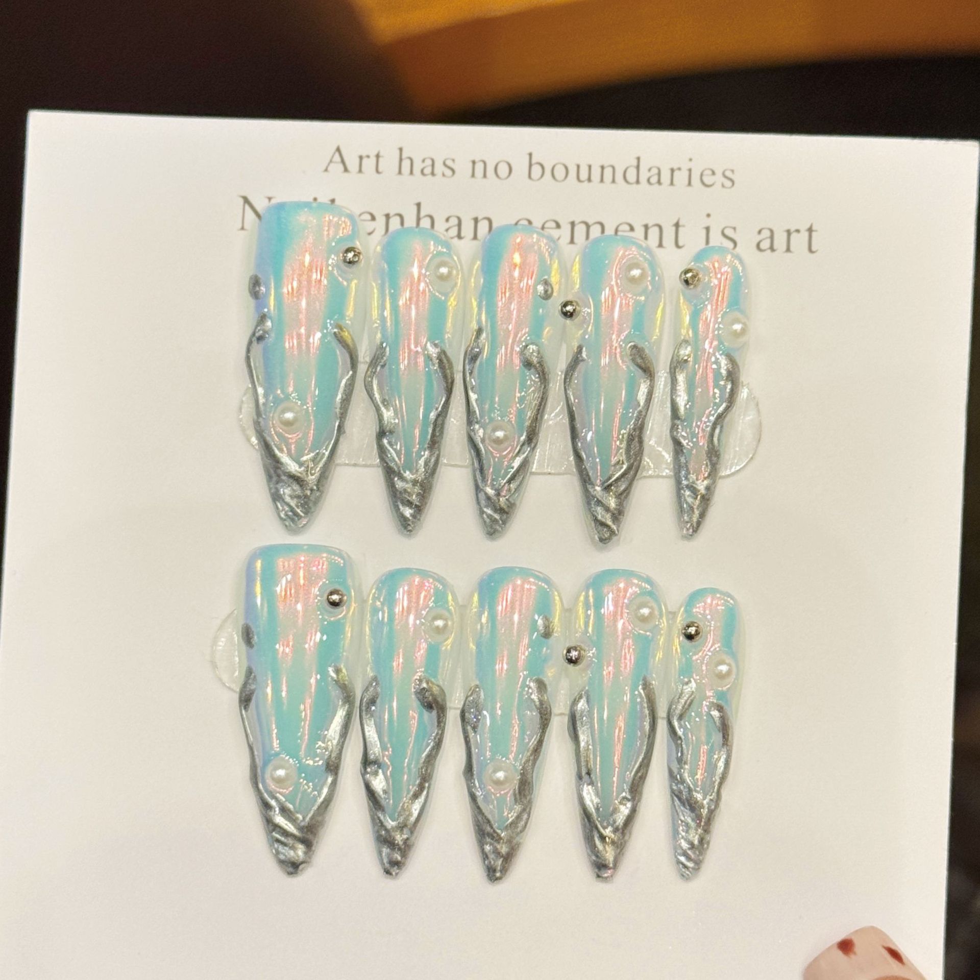 Nail Art Aesthetic - 10 Uds. De uñas postizas de