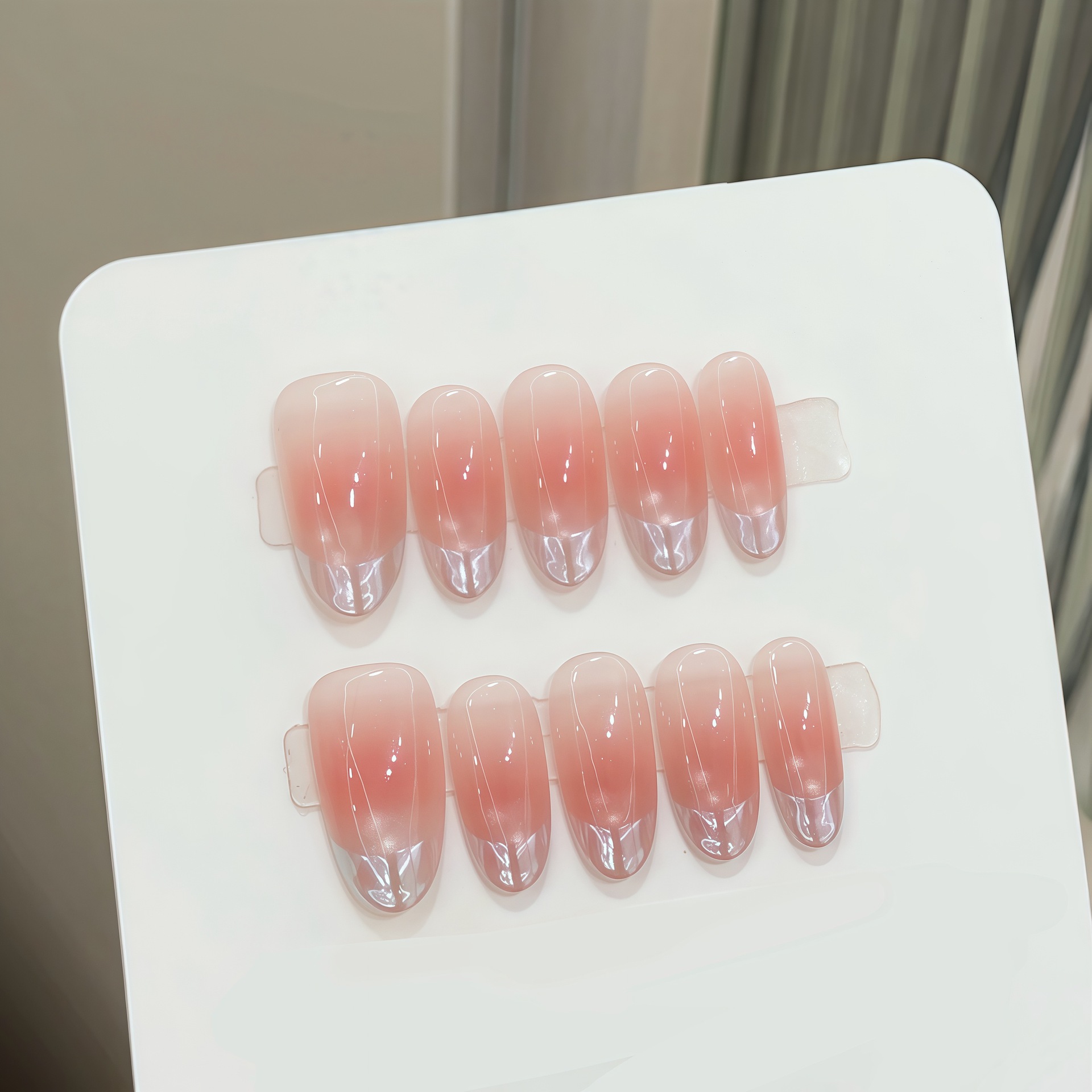 Nail Art Oval - 10 Uñas Postizas Ovaladas Hechas a
