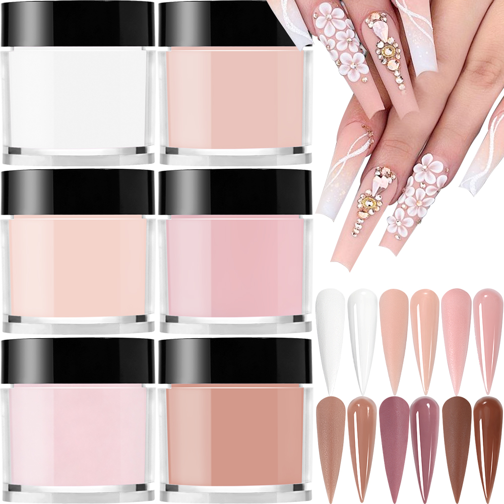 Acrylic Powder Clear - 6 colores/juego de polvo acrílico profesional