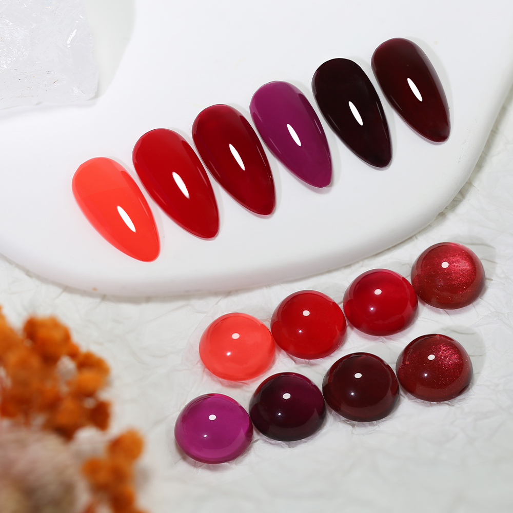 Nail Art Red Cherry - Esmalte de Uñas en Gel Rojo