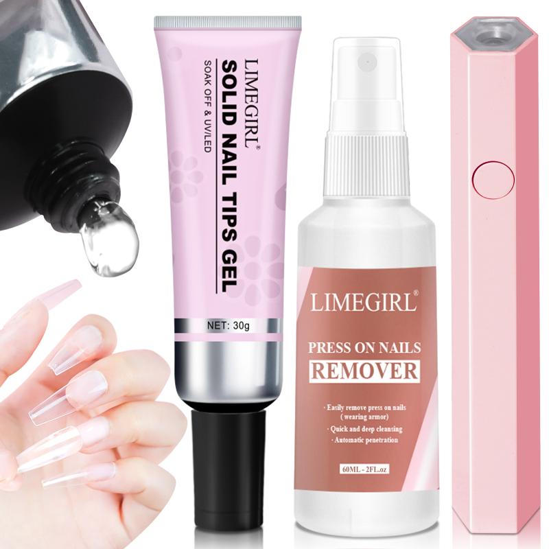 Nail Art Fake Nails - 30g Gel Transparente Suave para Uñas,