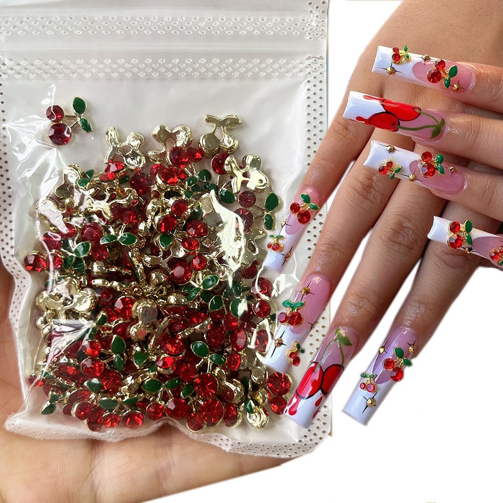 40 Piezas de Gemas de Diamante - Nail Art Red Cherry reseña y precio