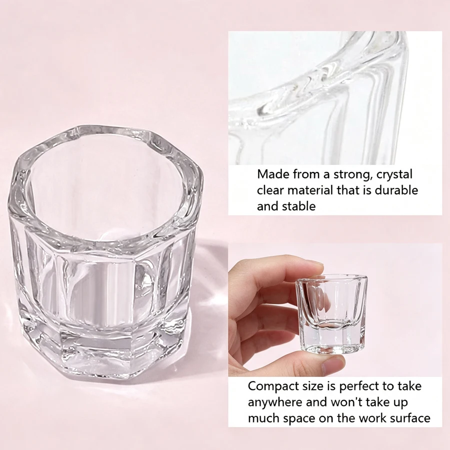 Recipiente de Cristal Transpar - Acrylic Powder Clear reseña y precio