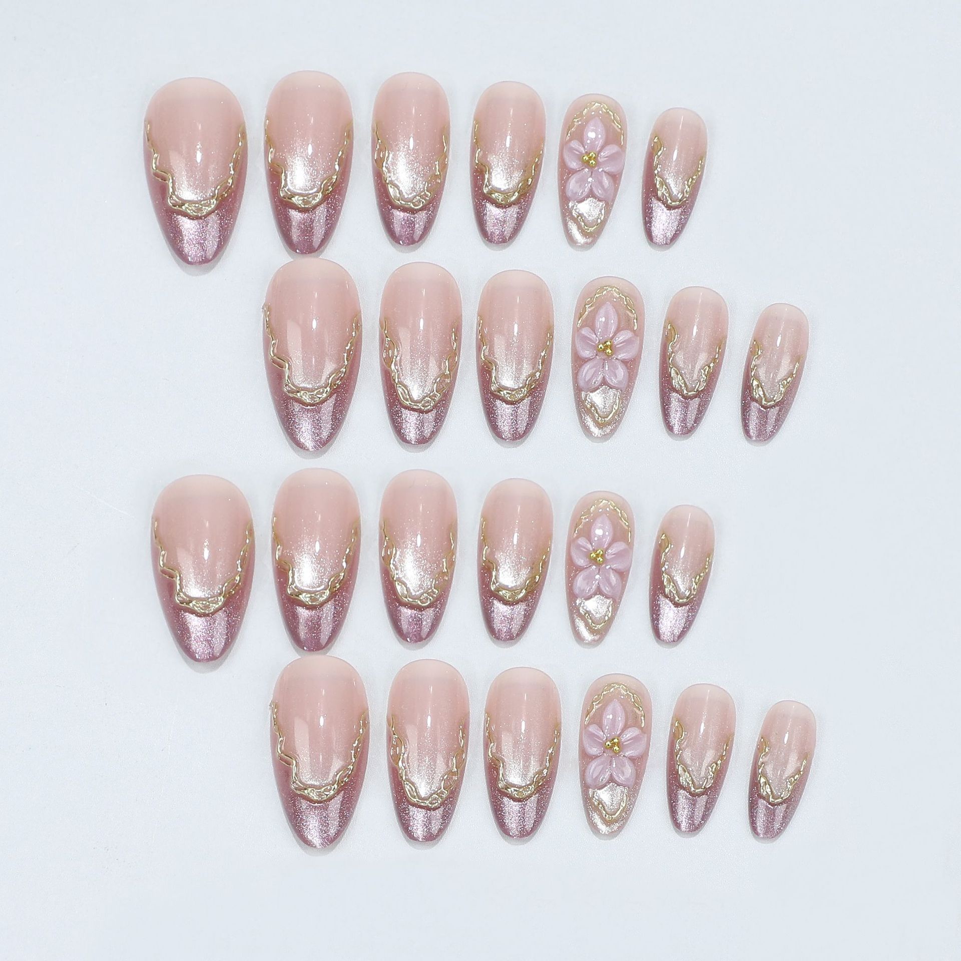 Uñas Postizas 3D con Diseño de - Nail Art Aesthetic reseña y precio