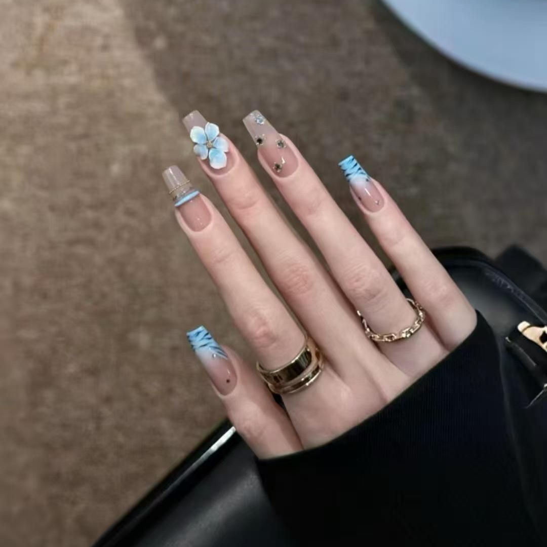 10 Uñas Postizas Hechas a Mano - Nail Art Zebra reseña y precio