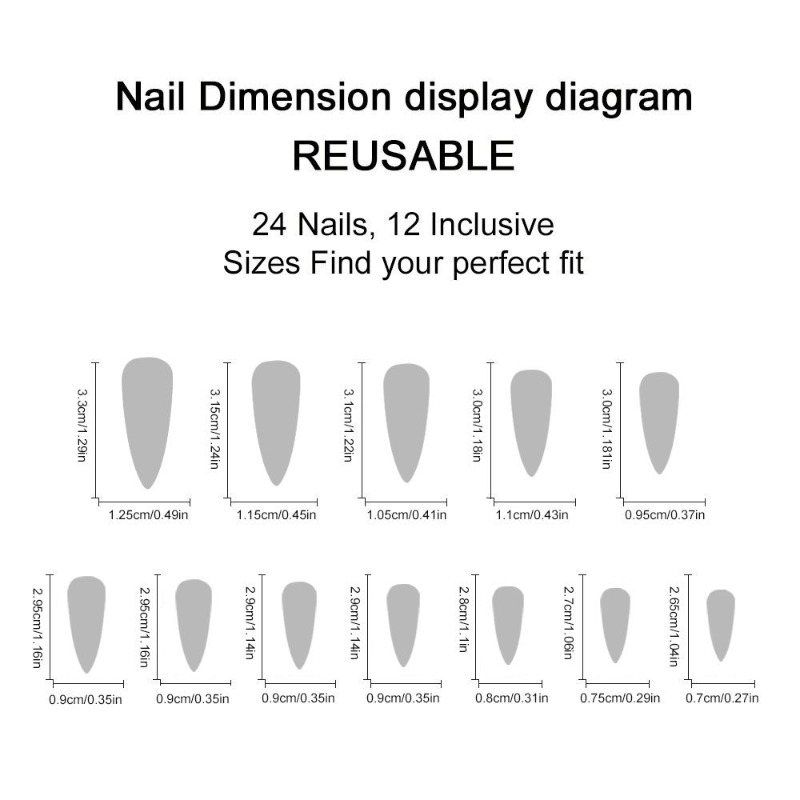 24 Uñas Postizas Largas Estilo - Nail Art Zebra reseña y precio