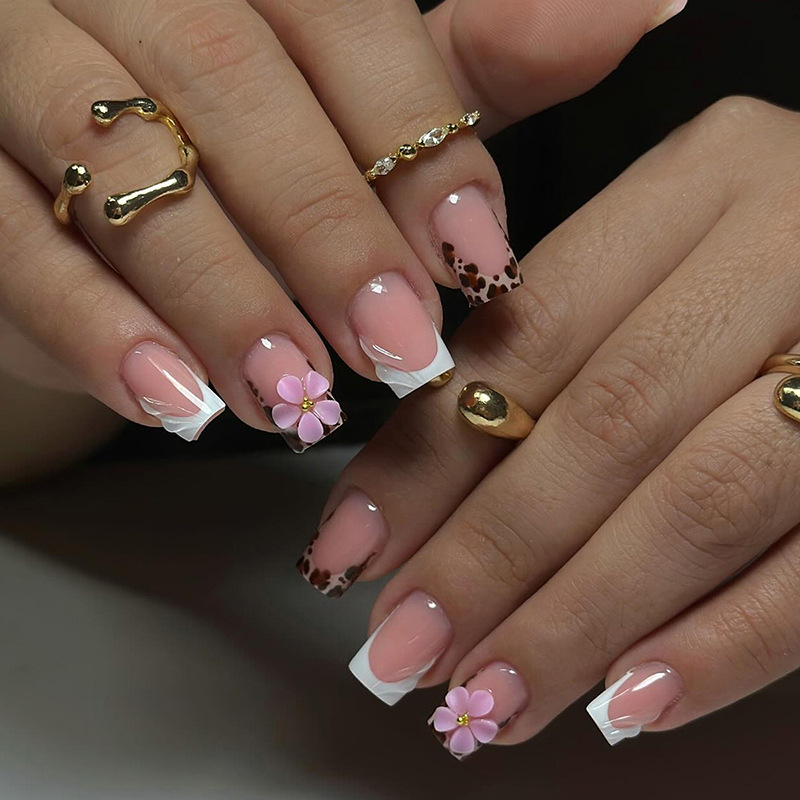 24 Uds. Uñas Postizas Francesa - Nail Art Zebra reseña y precio