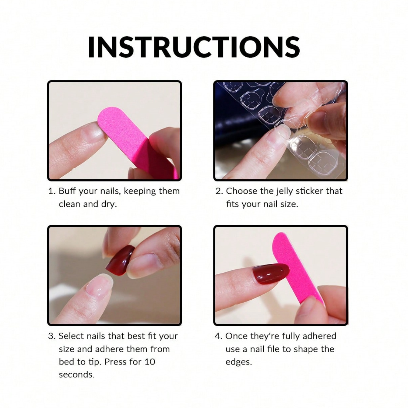 10 piezas de uñas ovaladas pre - Nail Art Oval reseña y precio