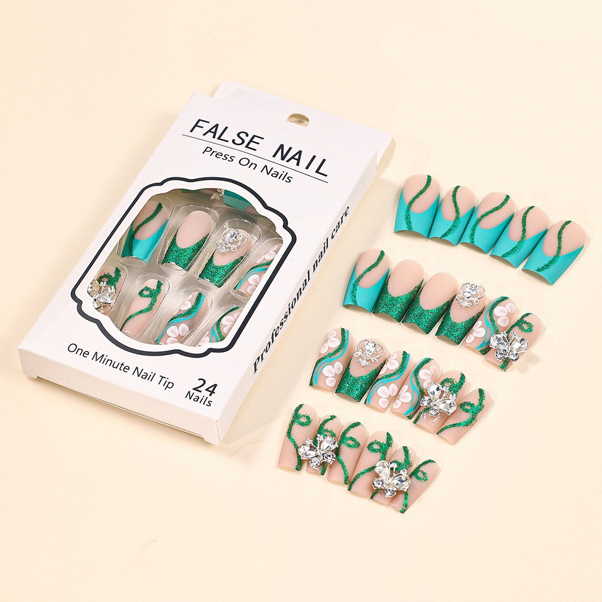 Uñas postizas de bailarina con - Nail Art Aesthetic reseña y precio