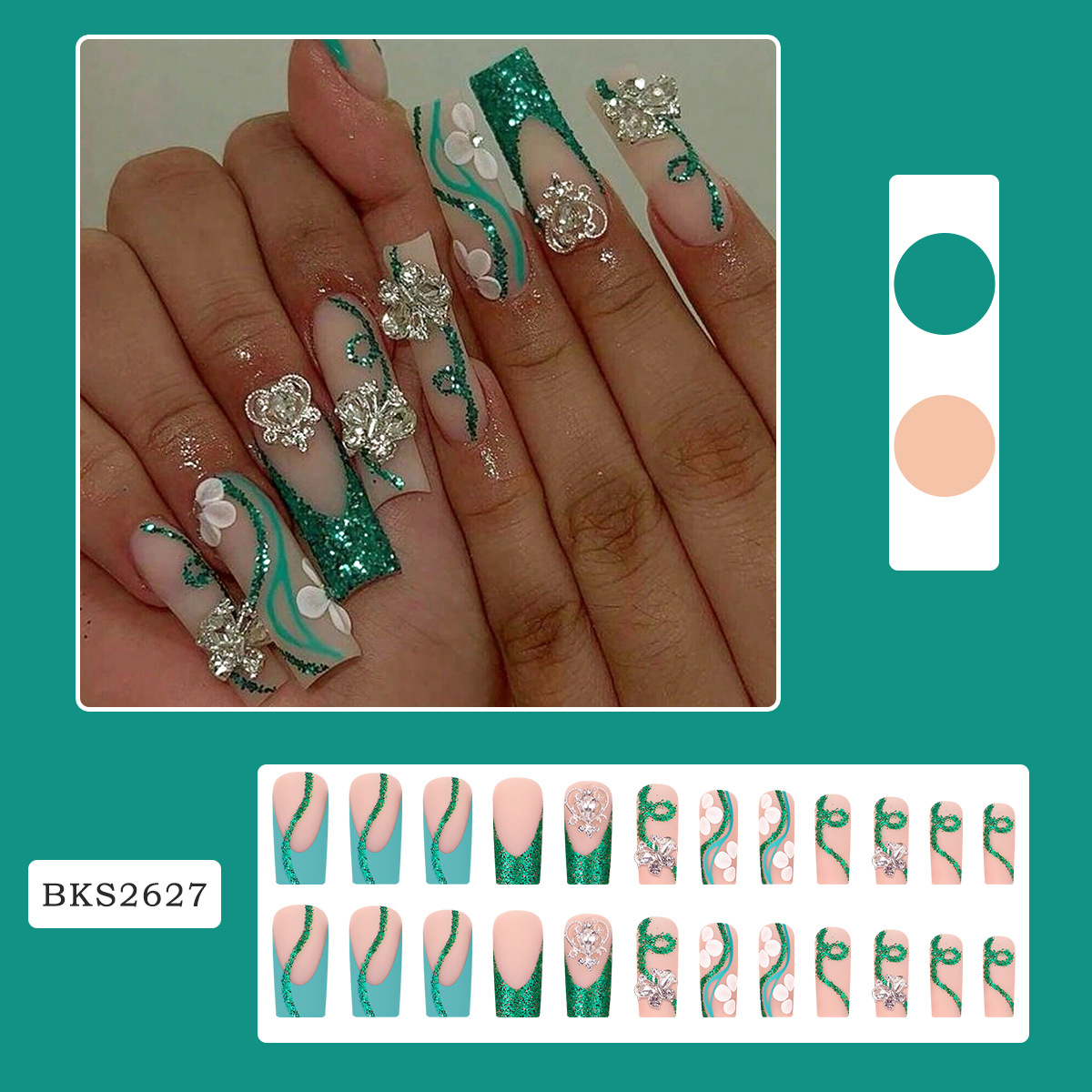 Uñas postizas de bailarina con - Nail Art Aesthetic reseña y precio