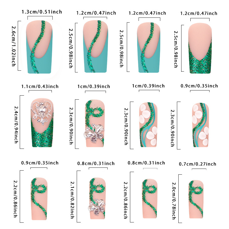 Uñas postizas de bailarina con - Nail Art Aesthetic reseña y precio