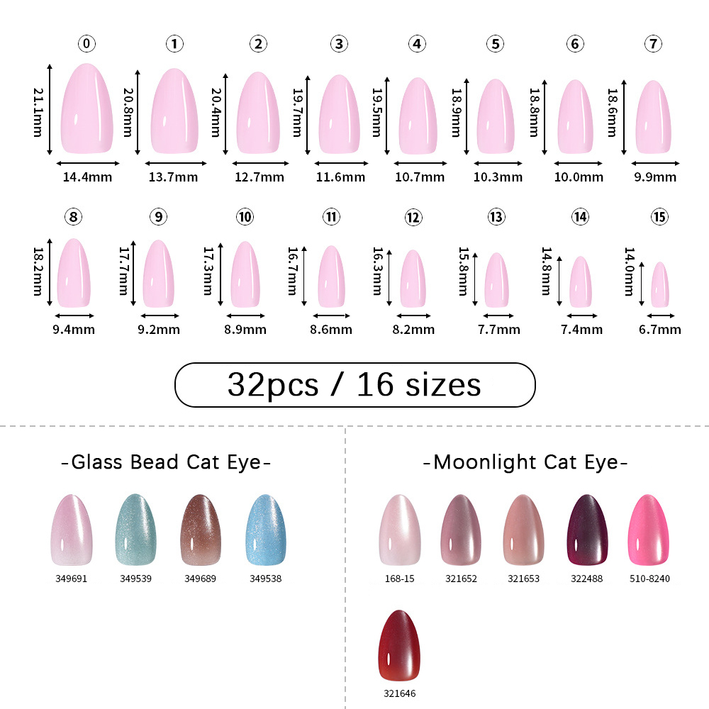 VITAGWX 32 Uñas Postizas Adhes - Nail Art Aesthetic reseña y precio