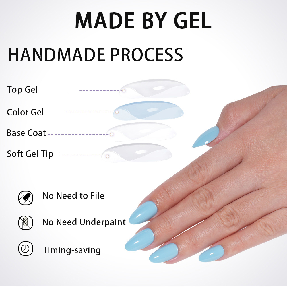 VITAGWX 32 Uñas Postizas Adhes - Nail Art Aesthetic reseña y precio