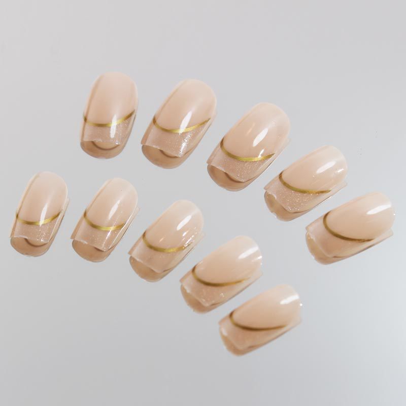Uñas postizas de longitud medi - Nail Art Aesthetic reseña y precio