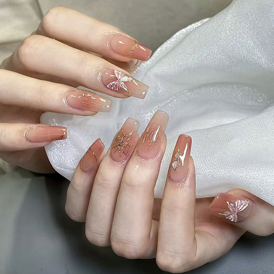 Uñas postizas de longitud medi - Nail Art Aesthetic reseña y precio