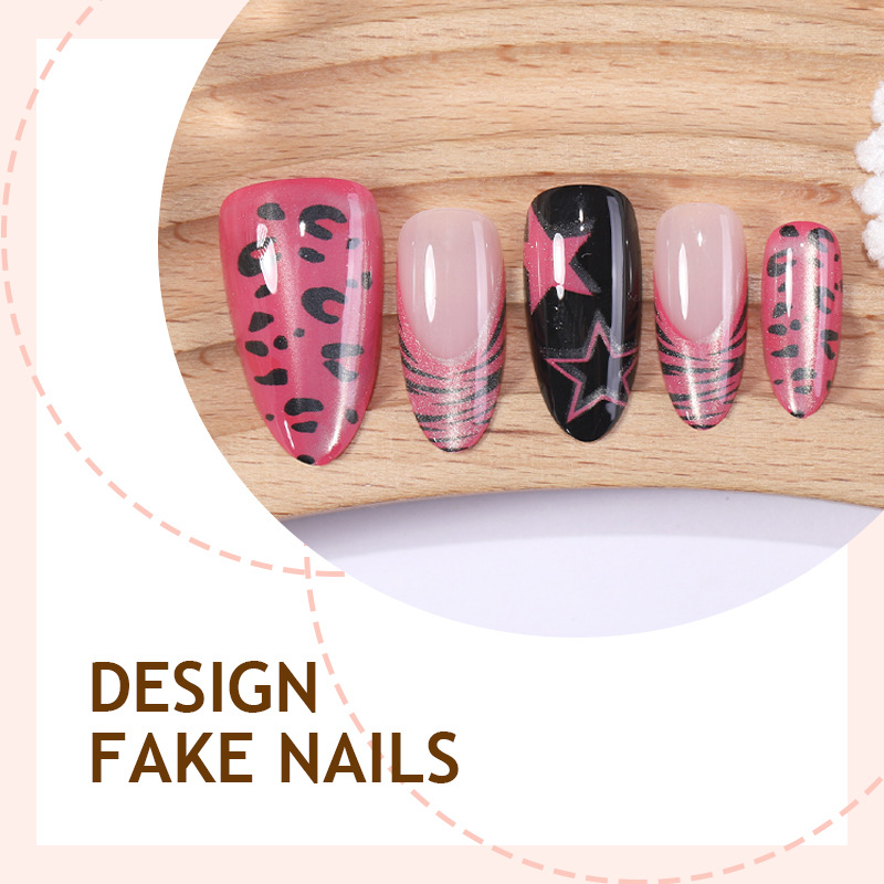24 Uñas Postizas Y2K Rosa Zebr - Nail Art Zebra reseña y precio