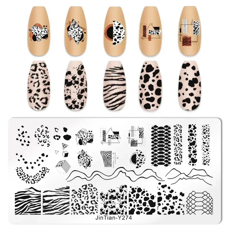 Placas de estampado de leopard - Nail Art Zebra reseña y precio