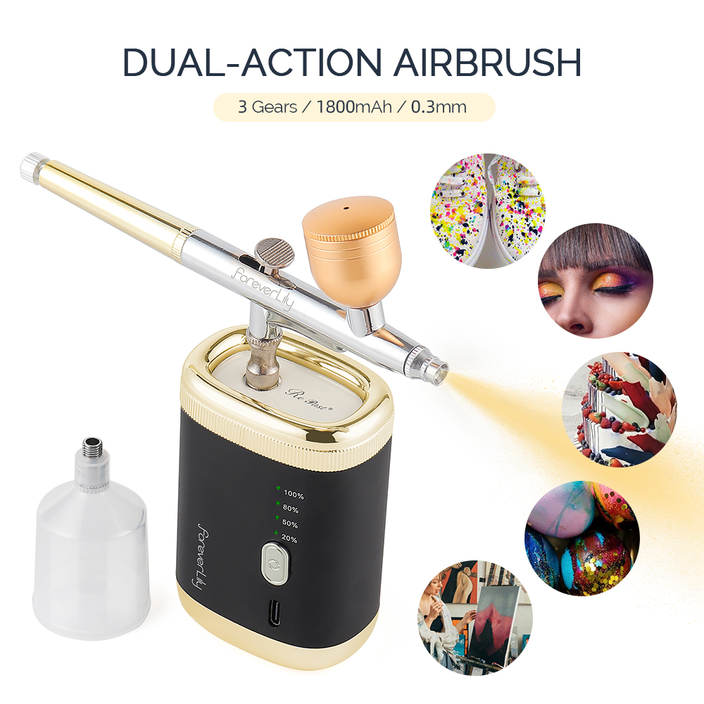 Compresor de aerógrafo portáti - Nail Art Painting reseña y precio