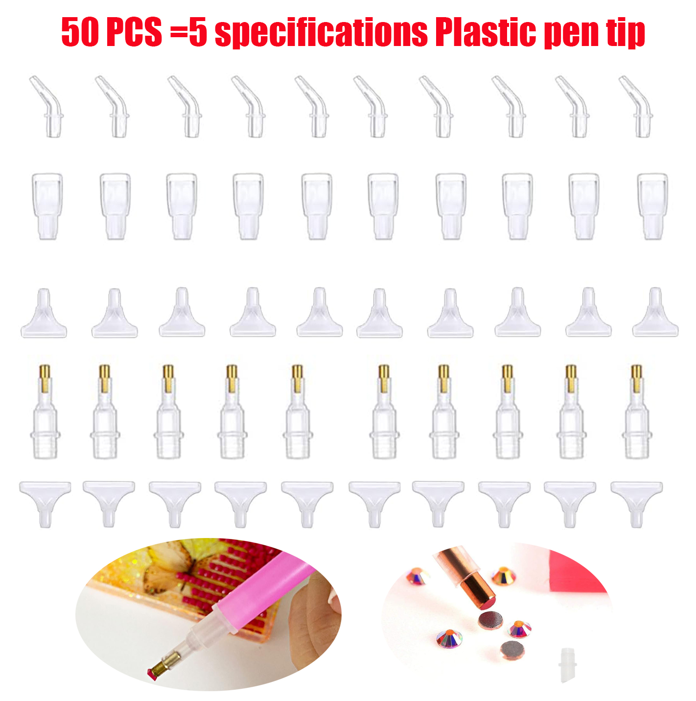 50 Puntas de Diamante para Pin - Nail Art Painting reseña y precio