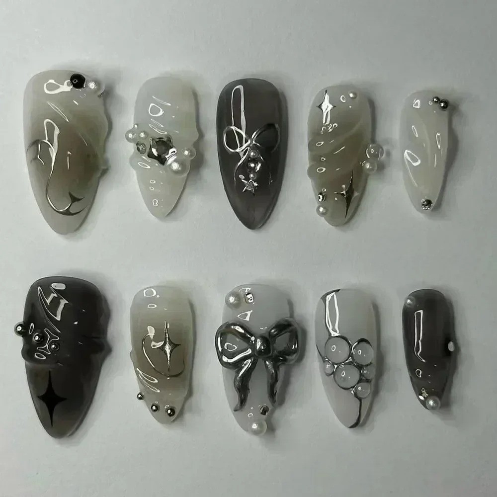 24 Uñas Postizas Dulces con Di - Nail Art Aesthetic reseña y precio