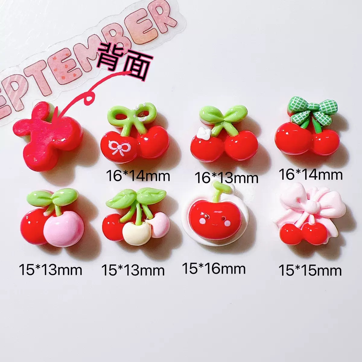 20 piezas Mini dibujos animado - Nail Art Red Cherry reseña y precio