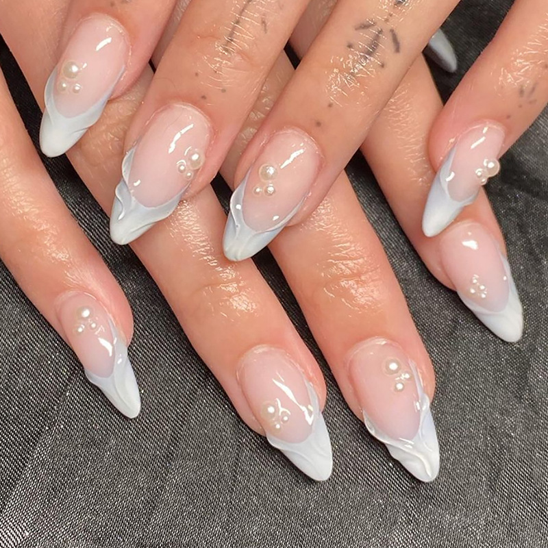 24 Uds. De uñas postizas franc - Nail Art Oval reseña y precio