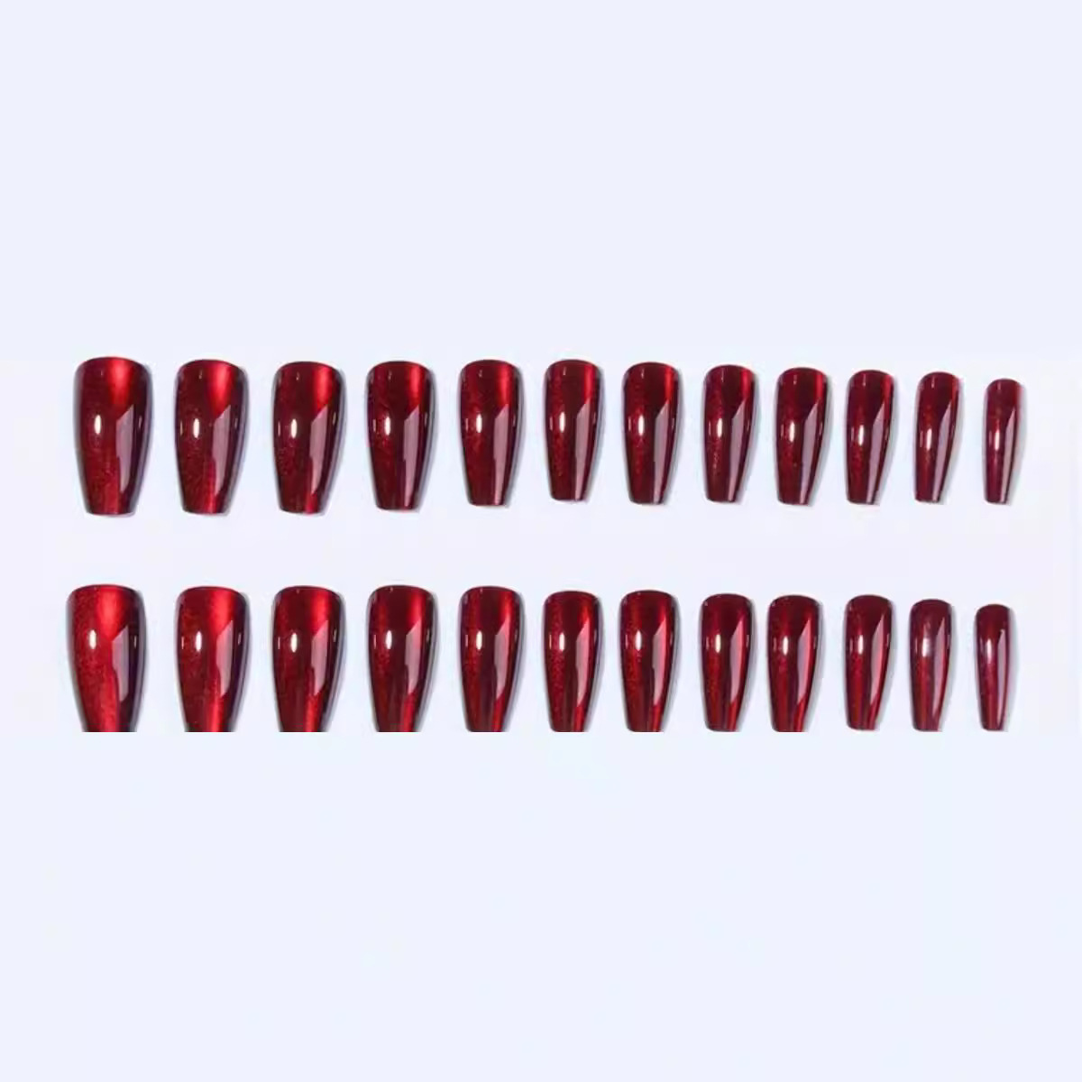 24 Uds. Ojo de gato rojo usand - Nail Art Red Cherry reseña y precio