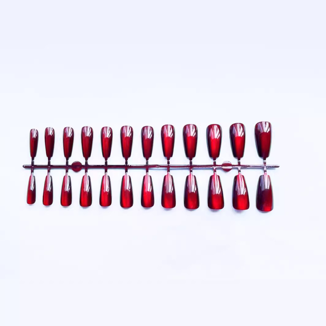 24 Uds. Ojo de gato rojo usand - Nail Art Red Cherry reseña y precio