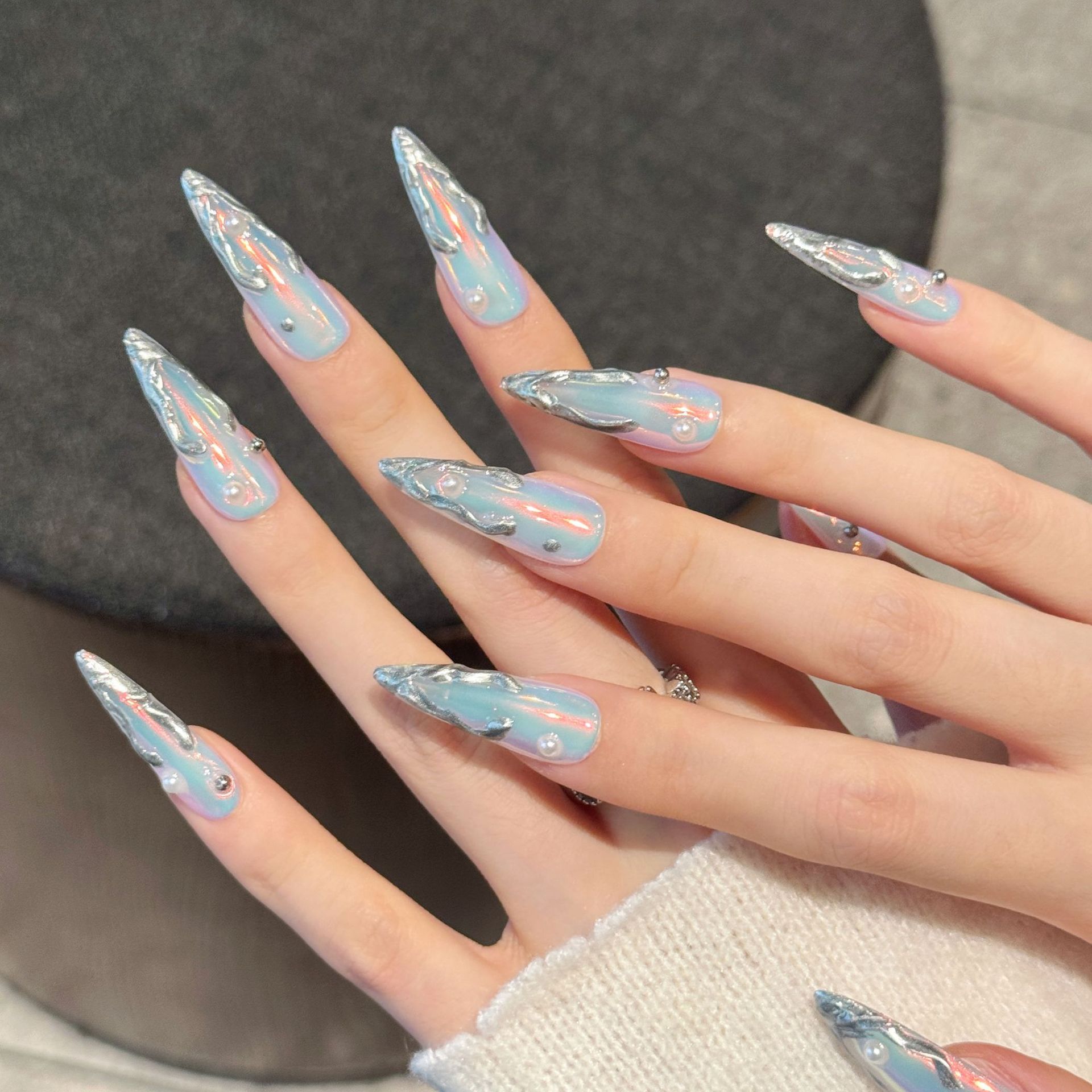 10 Uds. De uñas postizas de ag - Nail Art Aesthetic reseña y precio