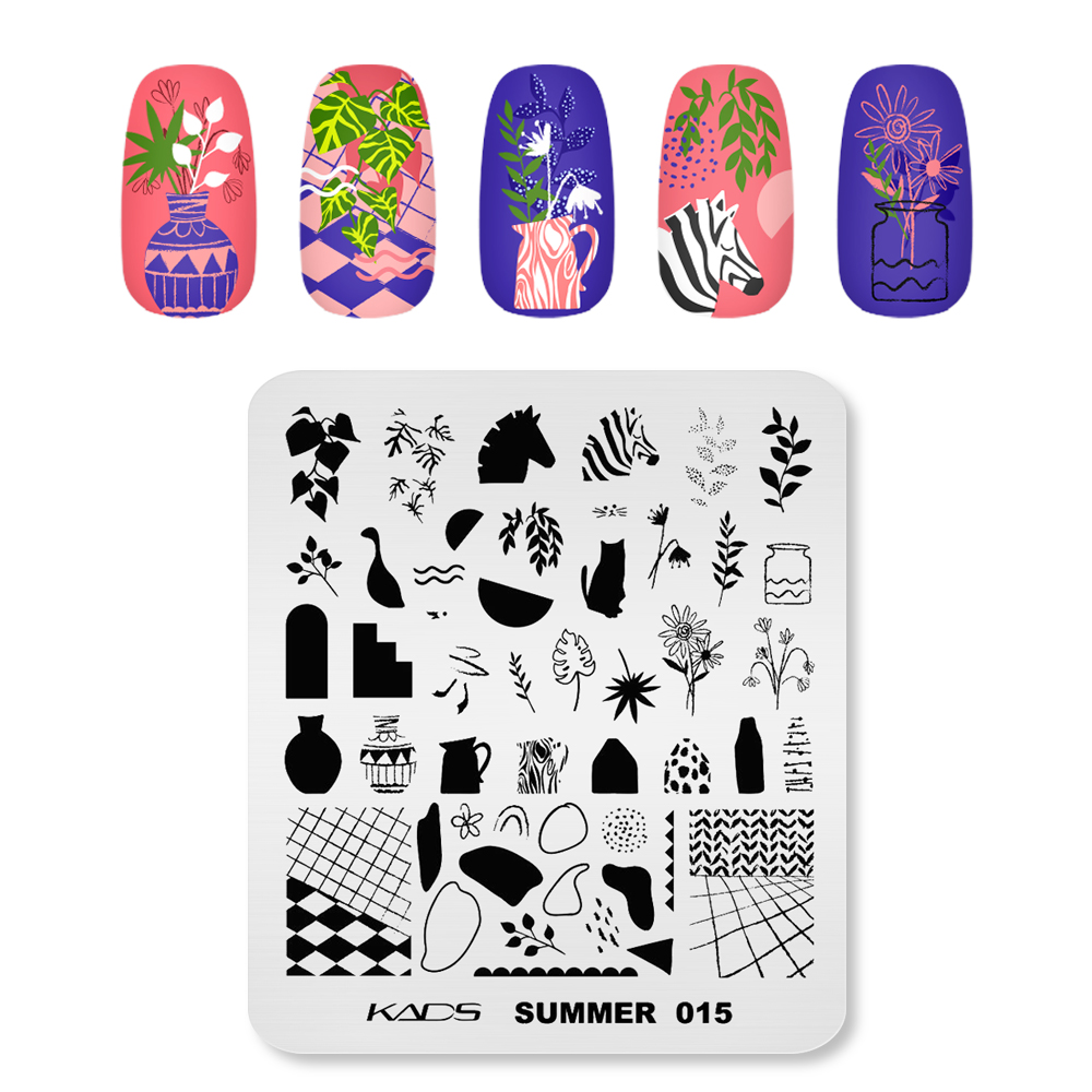 KADS Summer 015-placas para de - Nail Art Zebra reseña y precio