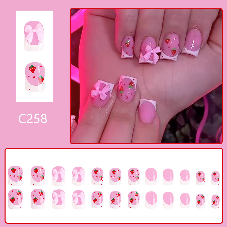 24 Uds. De diseños de fresa ro - Nail Art Aesthetic reseña y precio