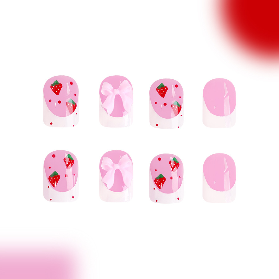24 Uds. De diseños de fresa ro - Nail Art Aesthetic reseña y precio
