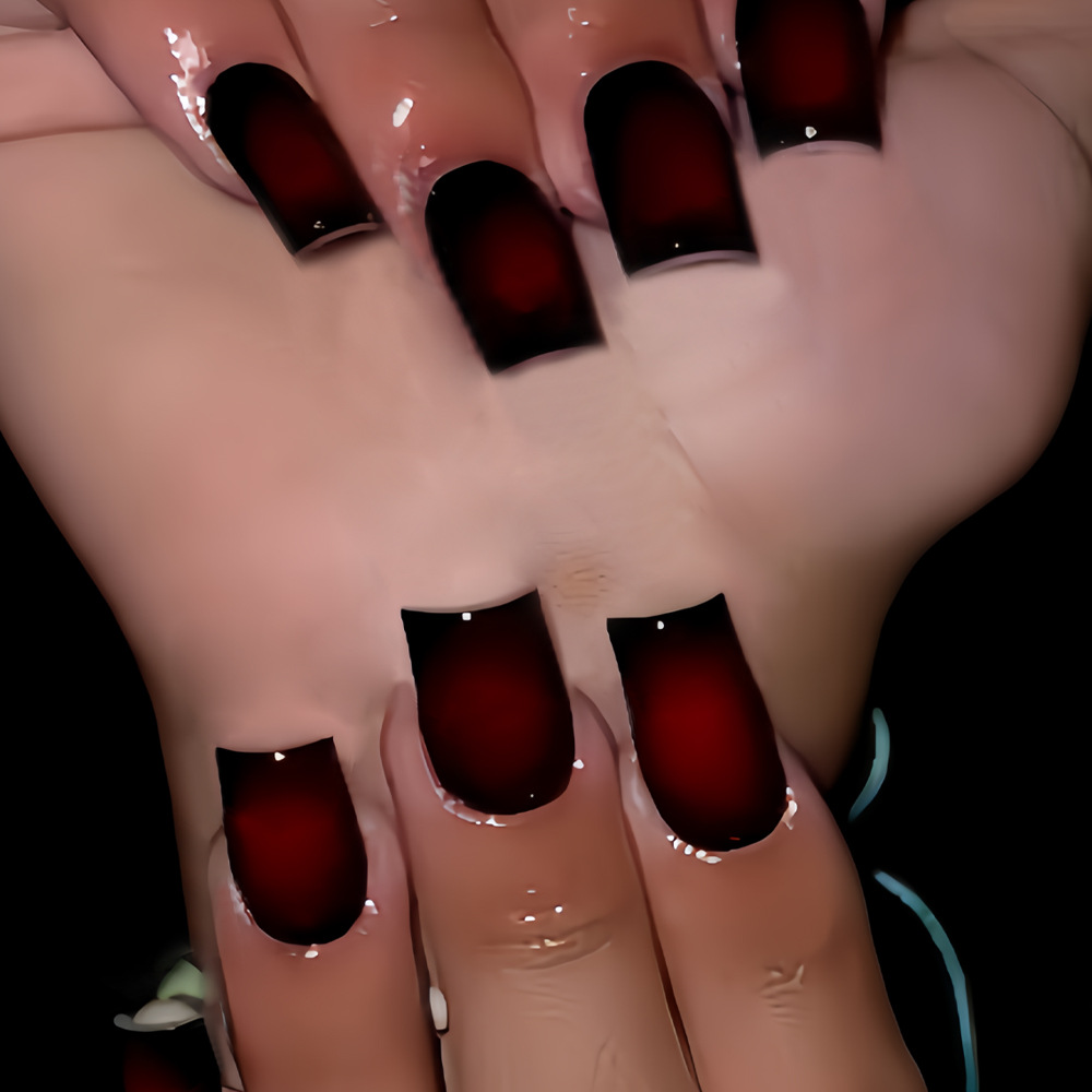 Uñas postizas cortas cuadradas - Nail Art Fake Nails reseña y precio