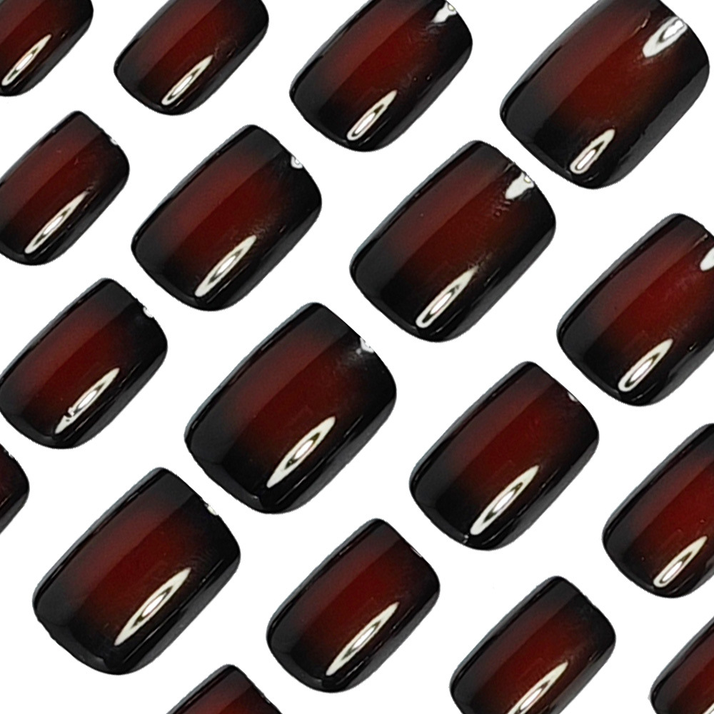 Uñas postizas cortas cuadradas - Nail Art Fake Nails reseña y precio