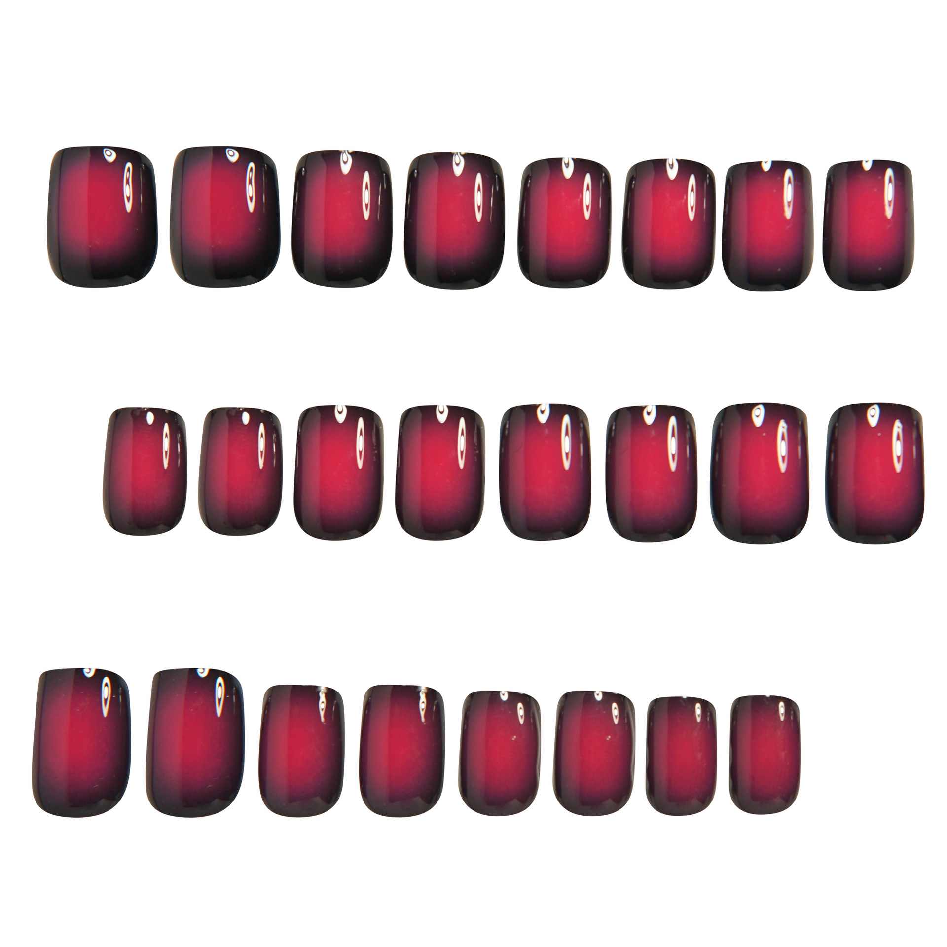 Uñas postizas cortas cuadradas - Nail Art Fake Nails reseña y precio