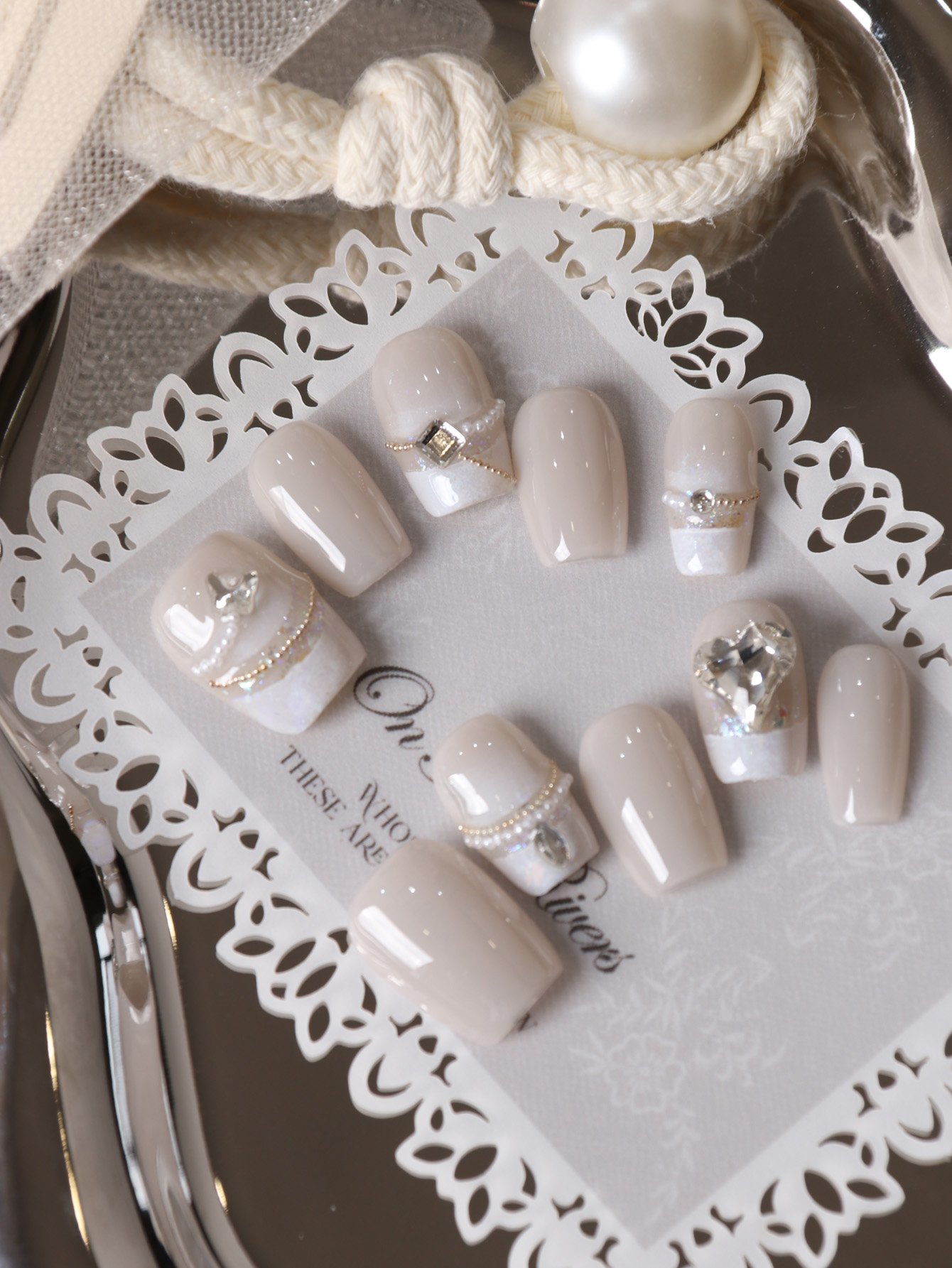 10 Uñas Postizas Cortas Blanca - Nail Art Fake Nails reseña y precio