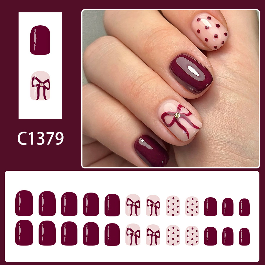 Uñas postizas cuadradas cortas - Nail Art Aesthetic reseña y precio