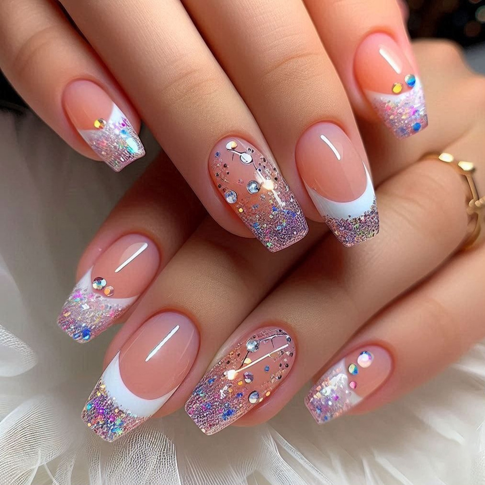 24 unids/set de uñas postizas  - Nail Art Aesthetic reseña y precio