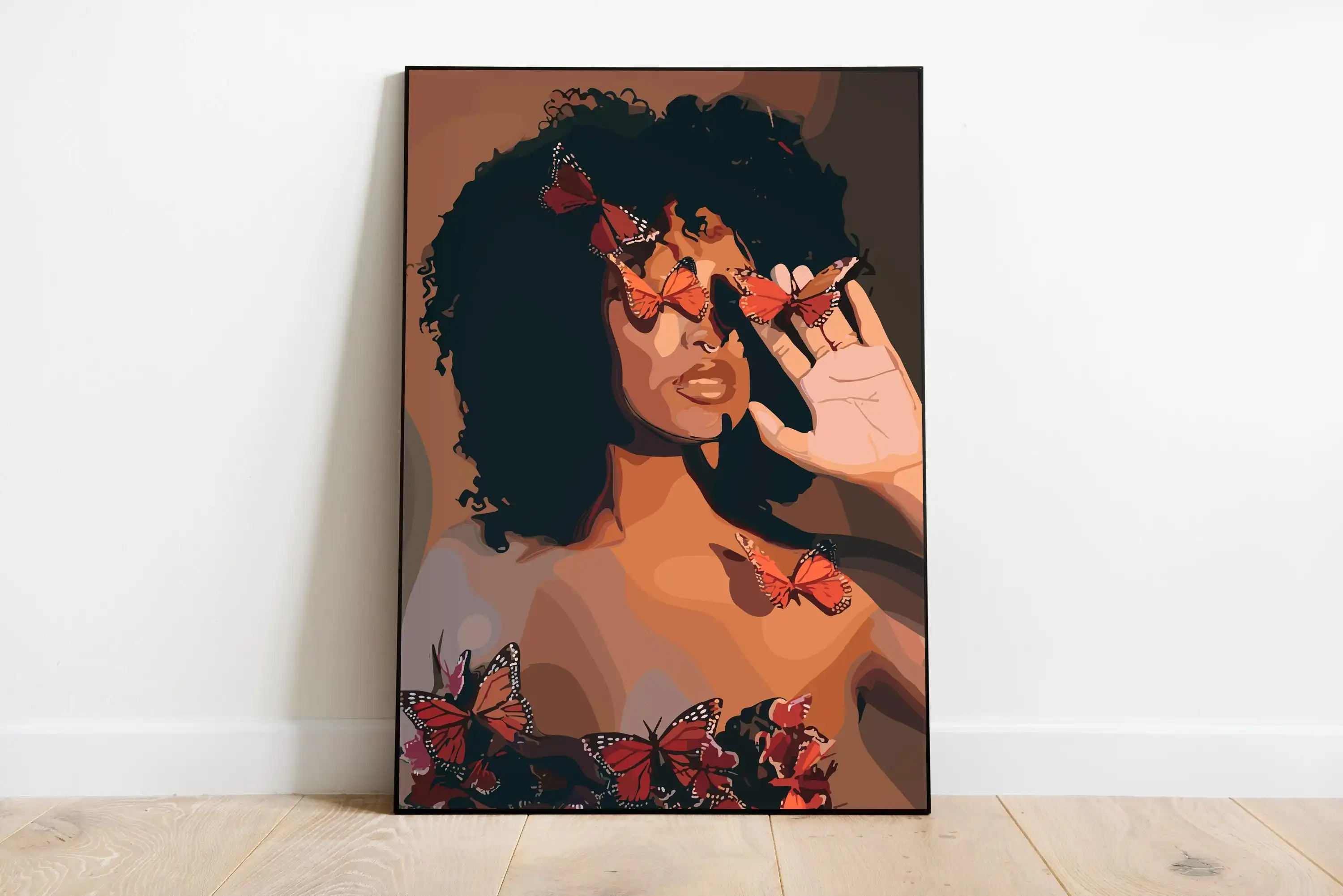 Póster de uñas de chica negra  - Nail Art Painting reseña y precio