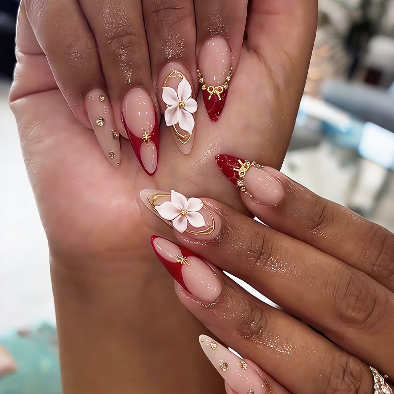 24 Uñas Postizas de Almendra c - Nail Art Aesthetic reseña y precio