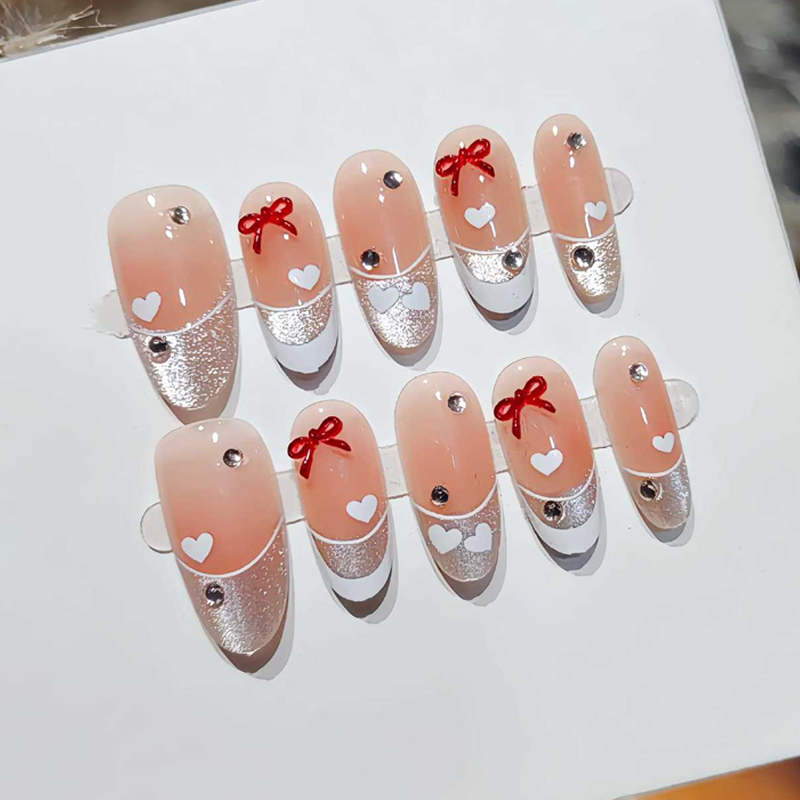 10 Uds. Uñas Postizas de Lujo  - Nail Art Fake Nails reseña y precio