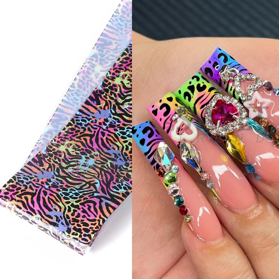 10 piezas de láminas de transf - Nail Art Zebra reseña y precio