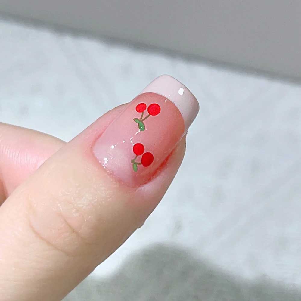 1 hoja de pegatinas 3D para de - Nail Art Red Cherry reseña y precio