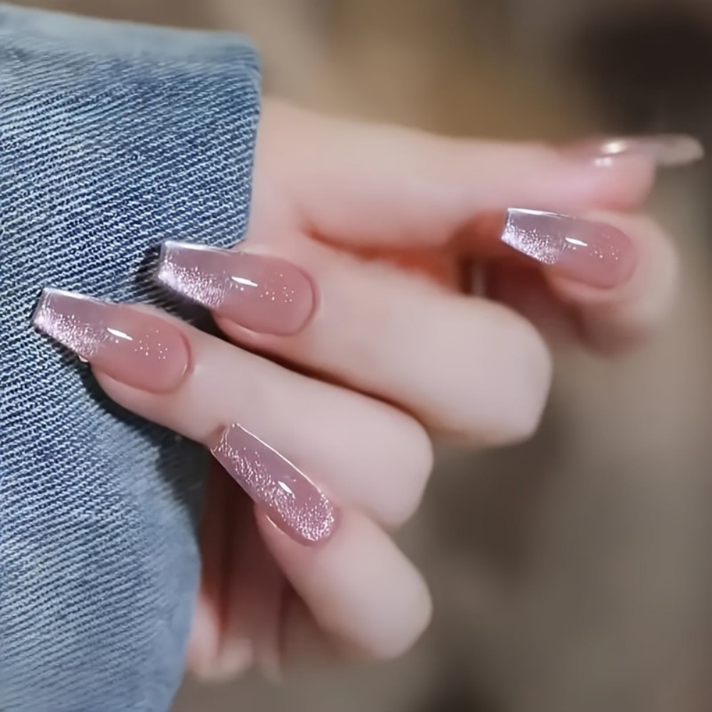 24 Uñas Postizas Largas con Di - Nail Art Aesthetic reseña y precio