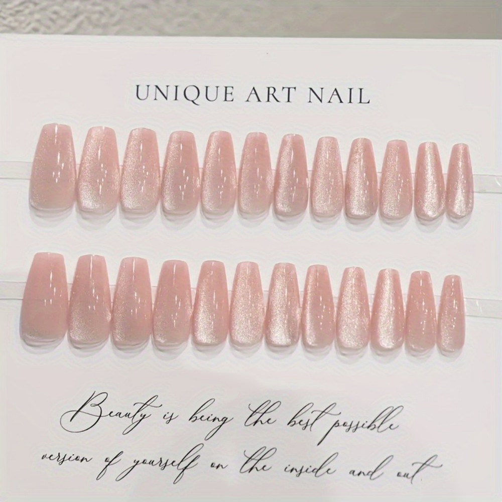 24 Uñas Postizas Largas con Di - Nail Art Aesthetic reseña y precio
