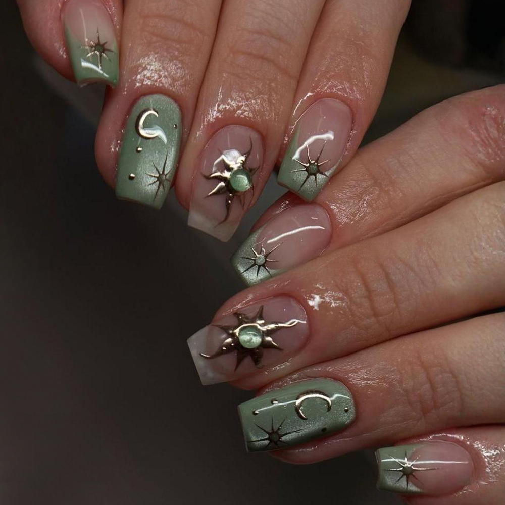 24 Uds uñas postizas terminada - Nail Art Red Cherry reseña y precio